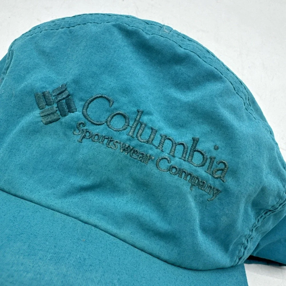 Vintage Columbia Hat Cap 5 Panel Gorpcore‎ Outdoor Hiking Lightweight Casual